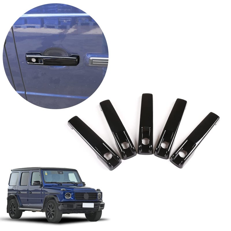 YUECHI Car Styling ABS Auto Exterior Door Handle Cover Trim Accessories for Mercedes Benz G Class W463 W464 G65 G55 G63 G500 G550 G350 (Glossy Black) - Image 5